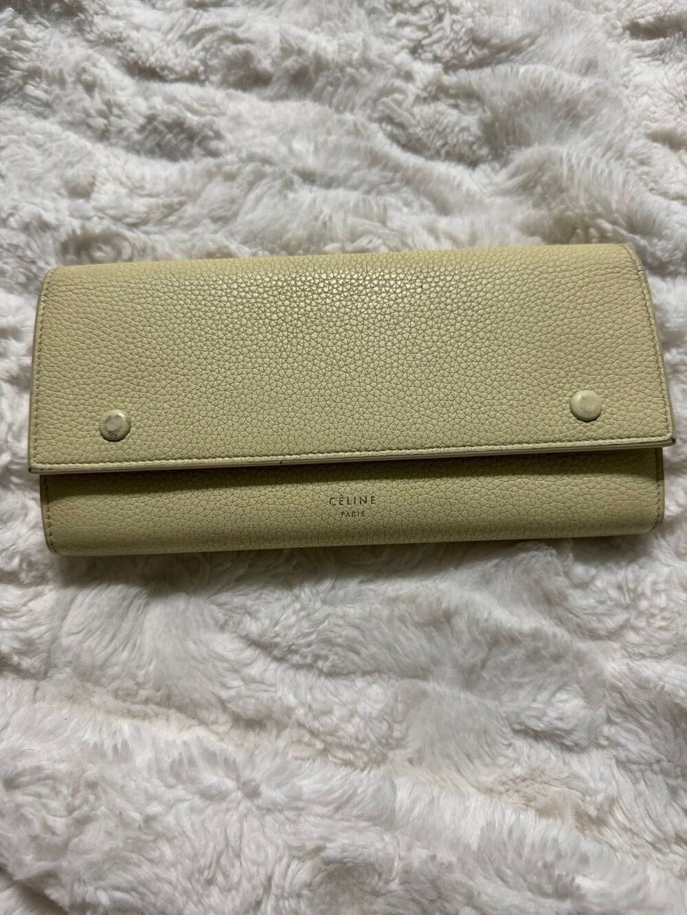 Light Yellow Leather Multifunction Wallet